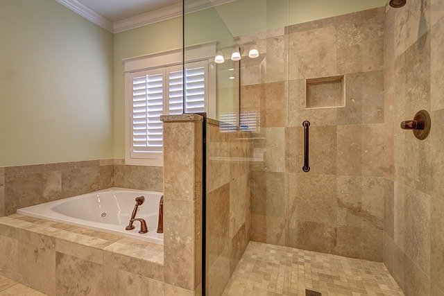 Colorful Terrazzo Tile Bathroom