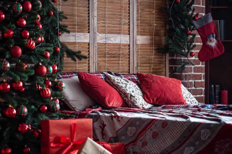 cozy christmas bedroom ideas