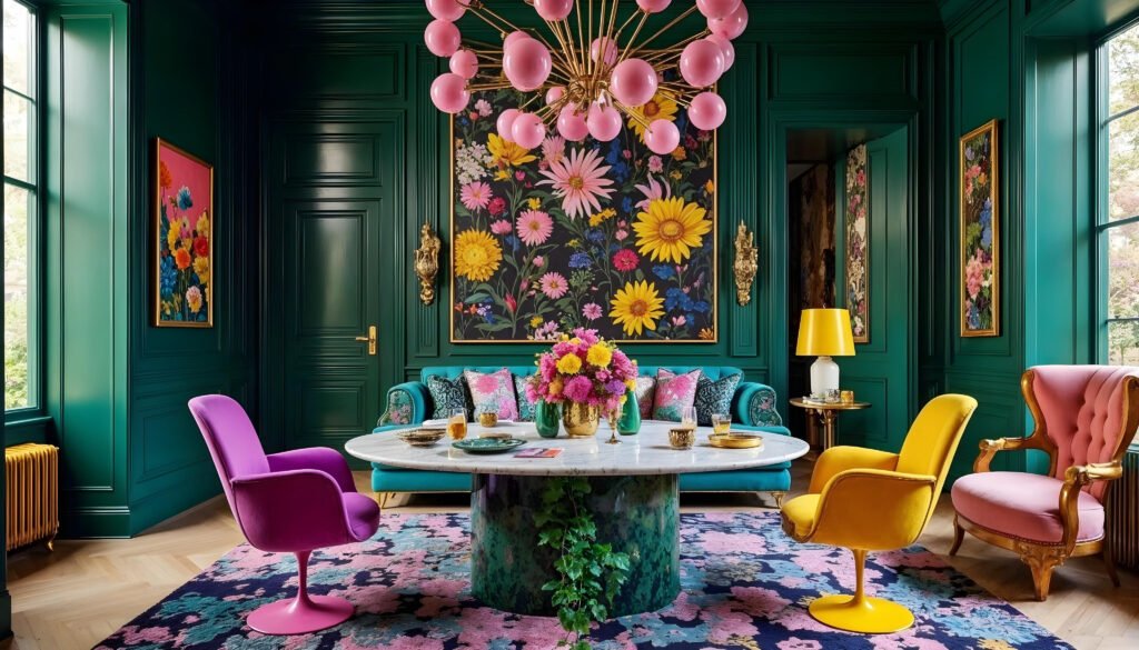 eclectic house vintage